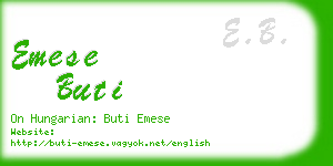 emese buti business card